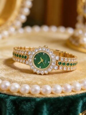 Vintage Rhinestone Ladies Quartz Watch