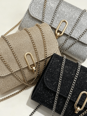 Sequin Luxury Chain Small Square Bag