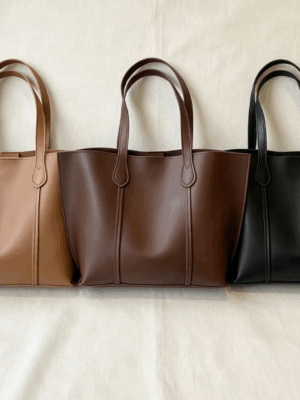 Basic Simple Large-Capacity Tote Bag
