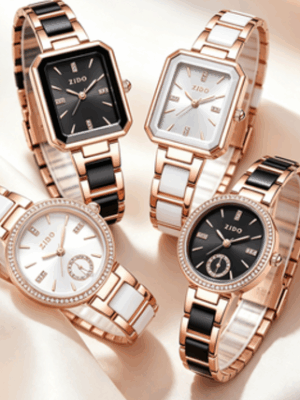 Ceramic Spliced Ladies Quartz Watch